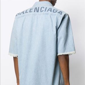 Balenciaga denim shirt